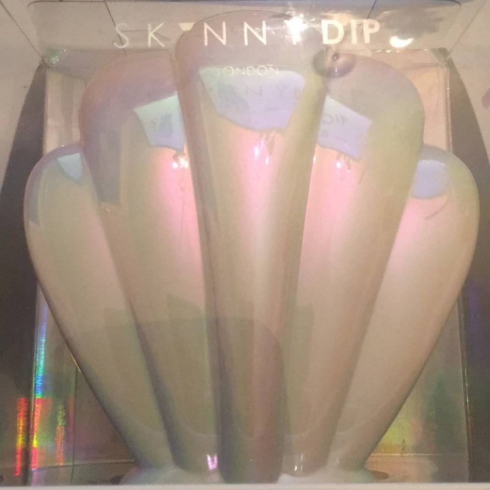 NEW Skinny dip London hair brush Pearlescent white